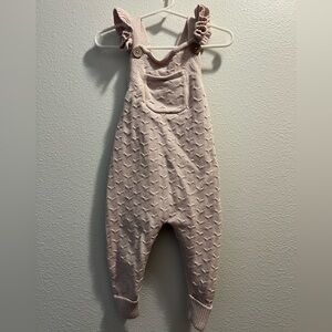 Jamie Kay Pink Textured Overalls